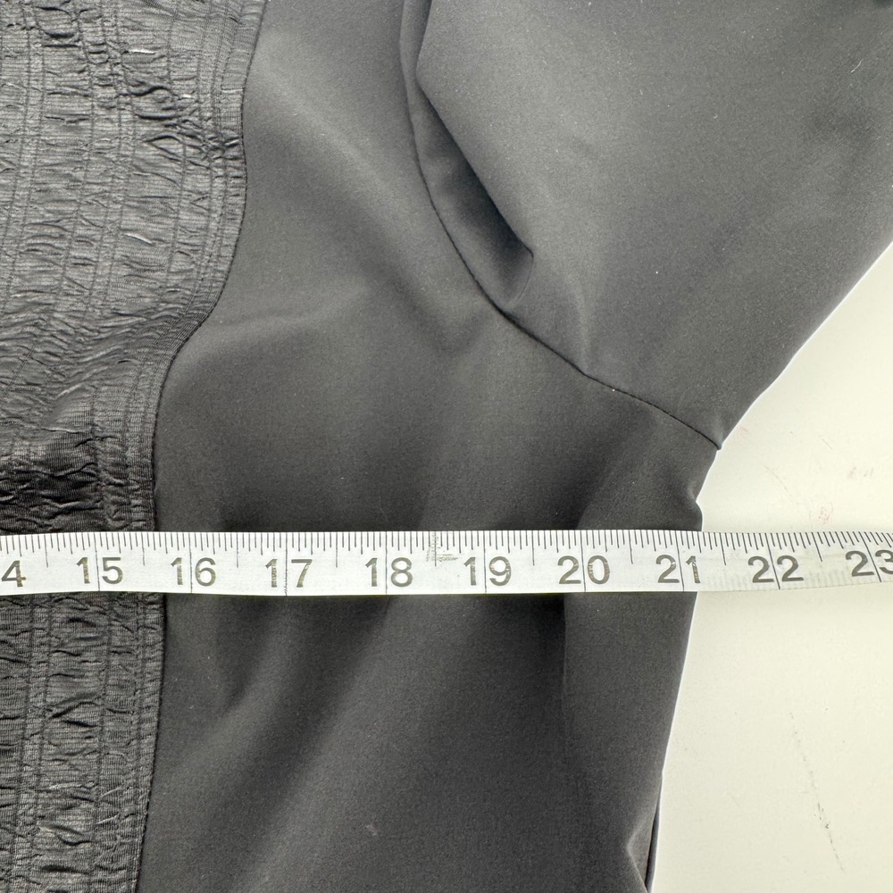 Weekends by Chico's Full Zip Jacket Womens 2 Large Black Textured‎ Stretch - Picture 6 of 12